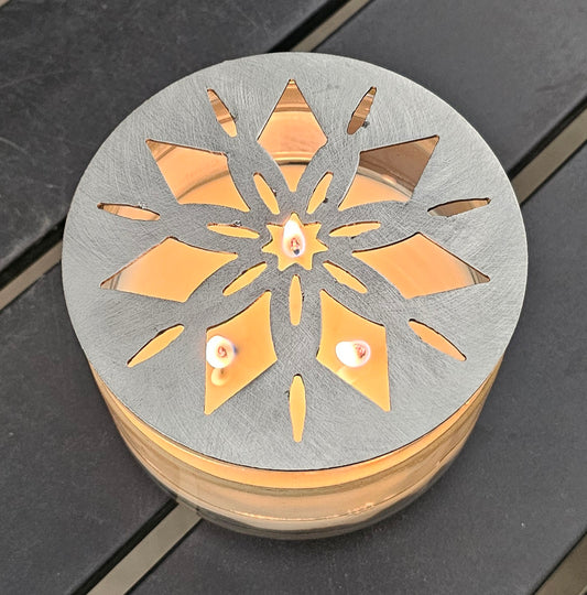 Floral Starburst Candle Topper