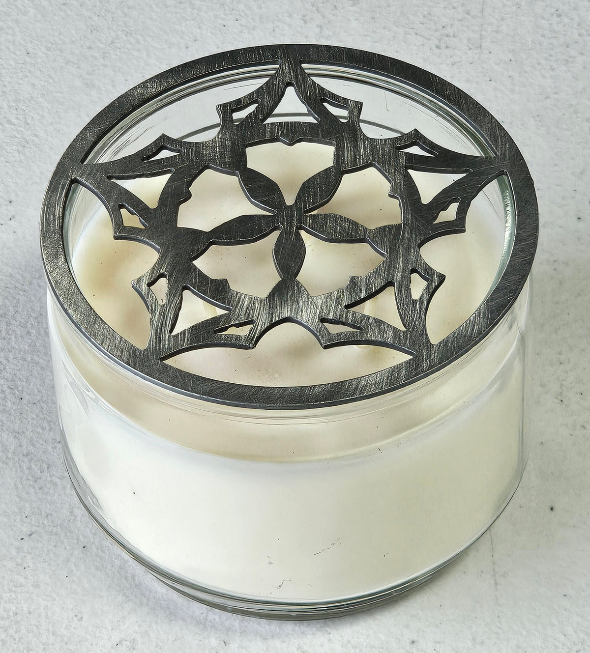 Gothic Light Candle Topper – Metal Jar Candle Accessory for Gothic & Vintage Home Decor