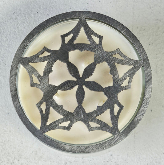Gothic Light Candle Topper – Metal Jar Candle Accessory for Gothic & Vintage Home Decor