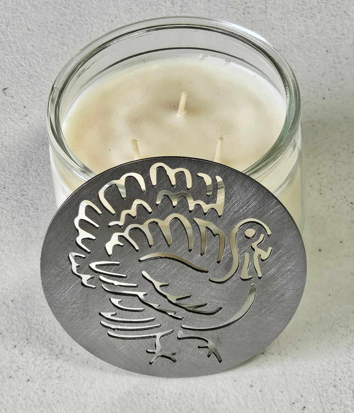 Turkey Candle Topper – Thanksgiving & Fall Candle Decor