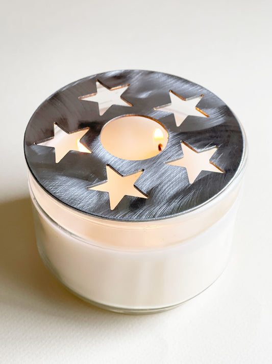 Star Metal Candle Topper - 5 Stars Design - 4"