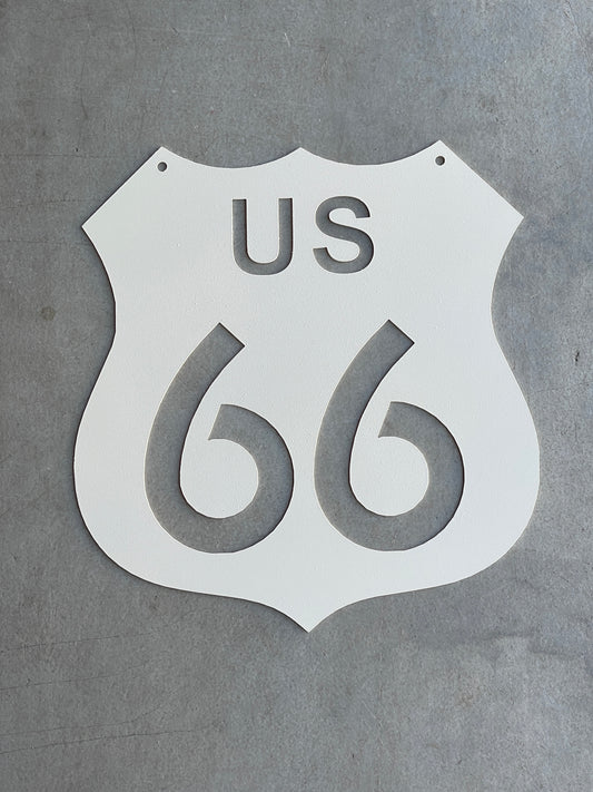 US 66 Sign - 12" tall