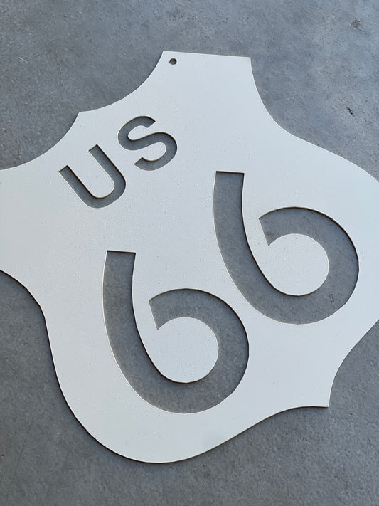 US 66 Sign - 12" tall