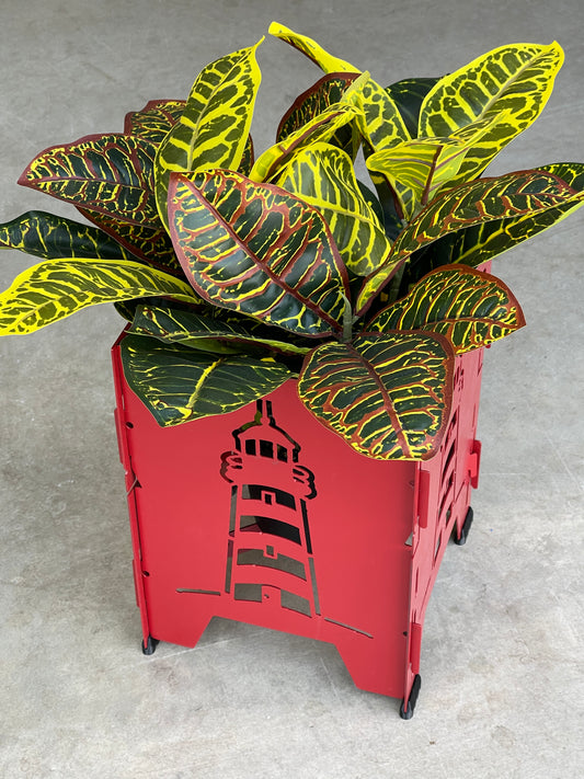 Red Lighthouse Plant Stand | Collapsable