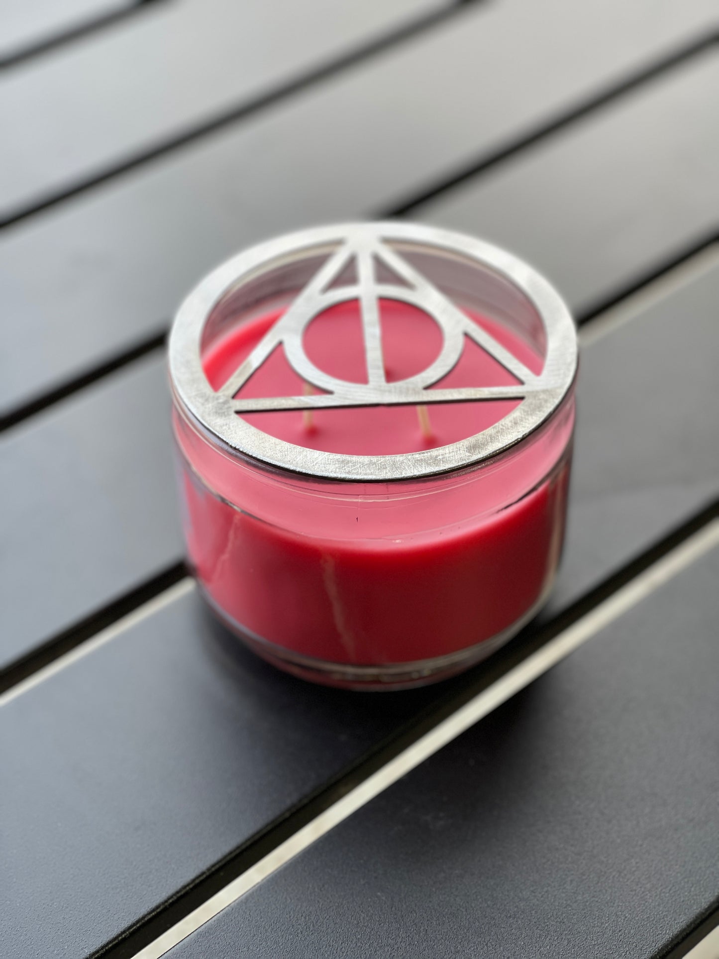 4" Star Metal Candle Topper - Deathly Hallows