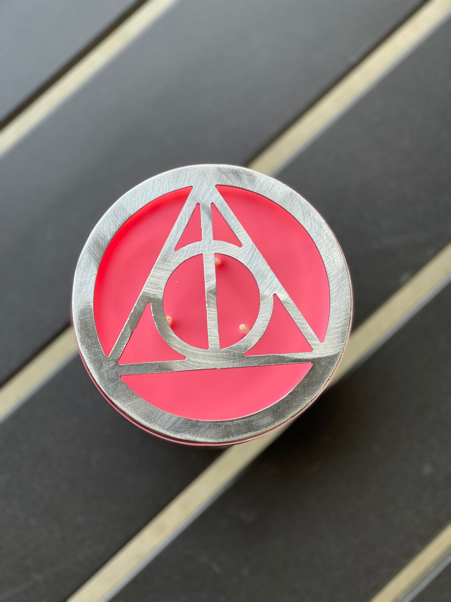 4" Star Metal Candle Topper - Deathly Hallows