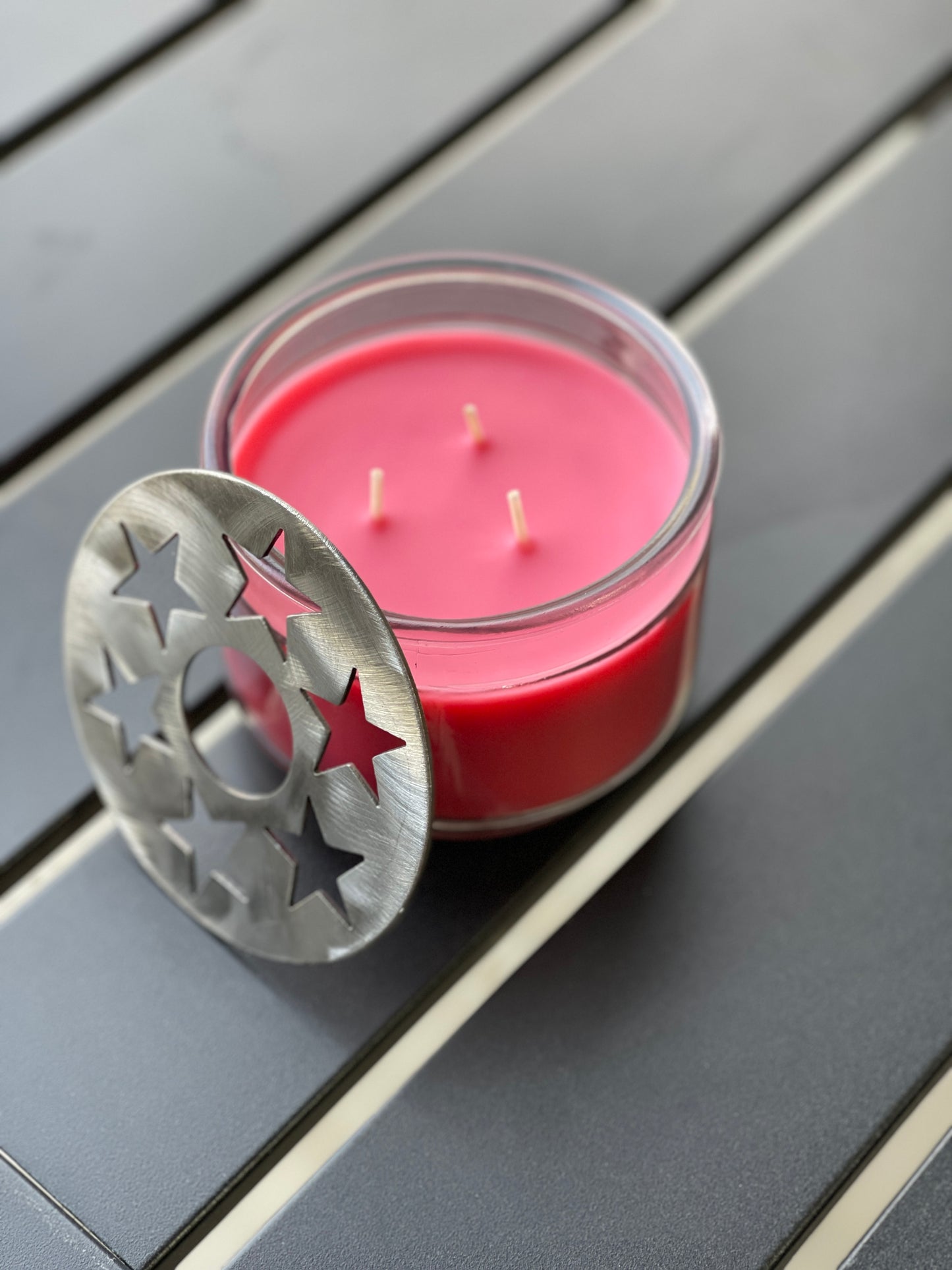 4" Star Metal Candle Topper - 6 Stars Design