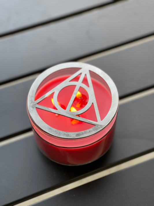 4" Star Metal Candle Topper - Deathly Hallows