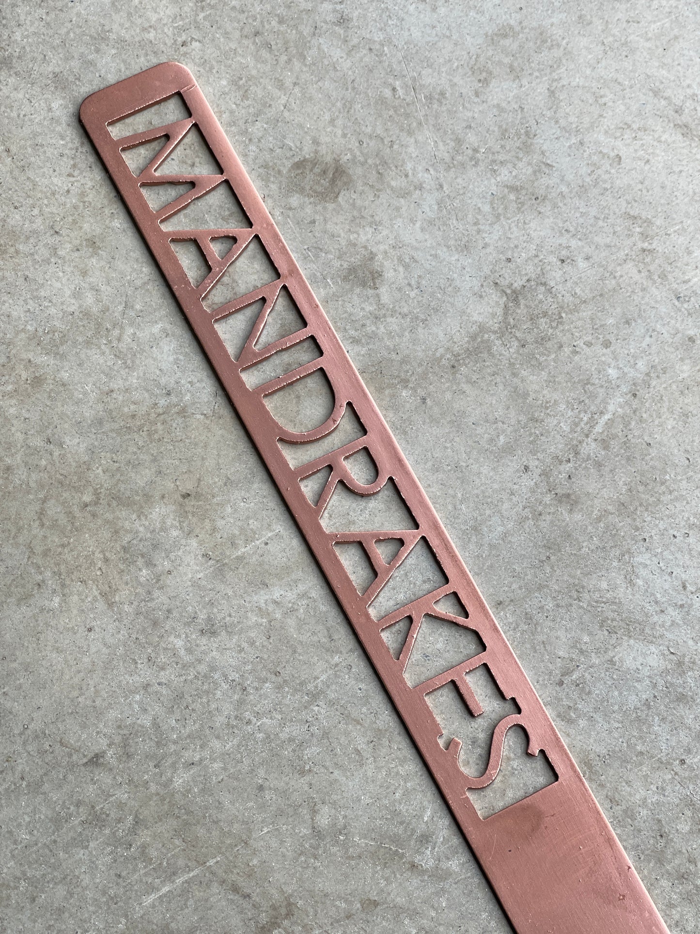 Mandrake Metal Plant Stake – 12" Tall, HP-Inspired Magical Garden Marker