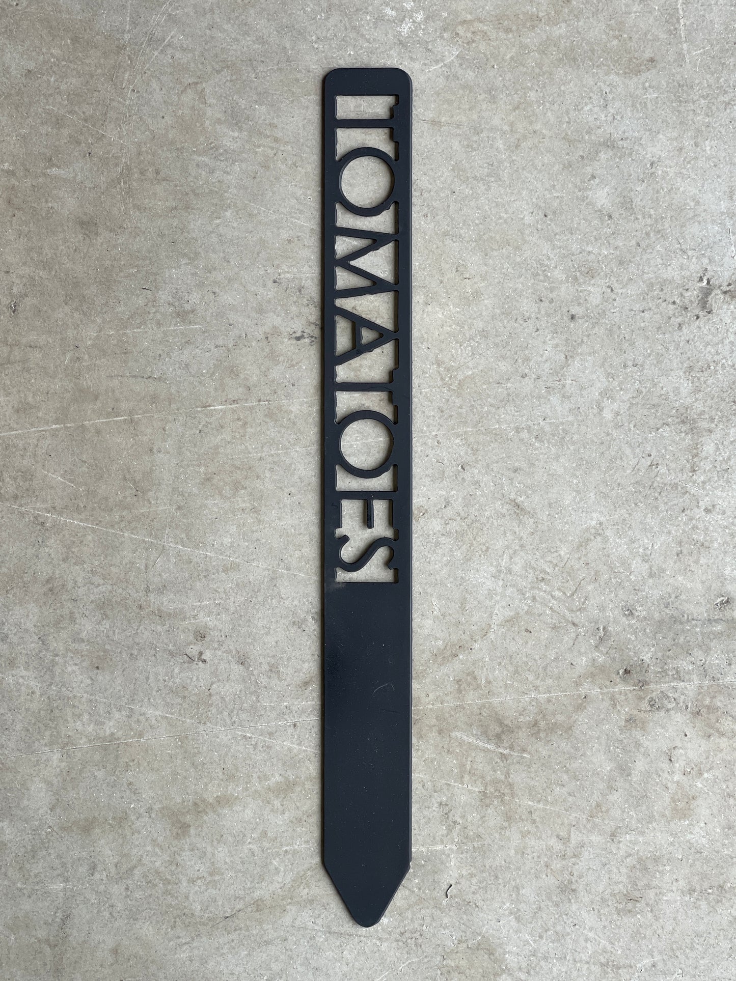 Metal Garden Stakes - Painted Black