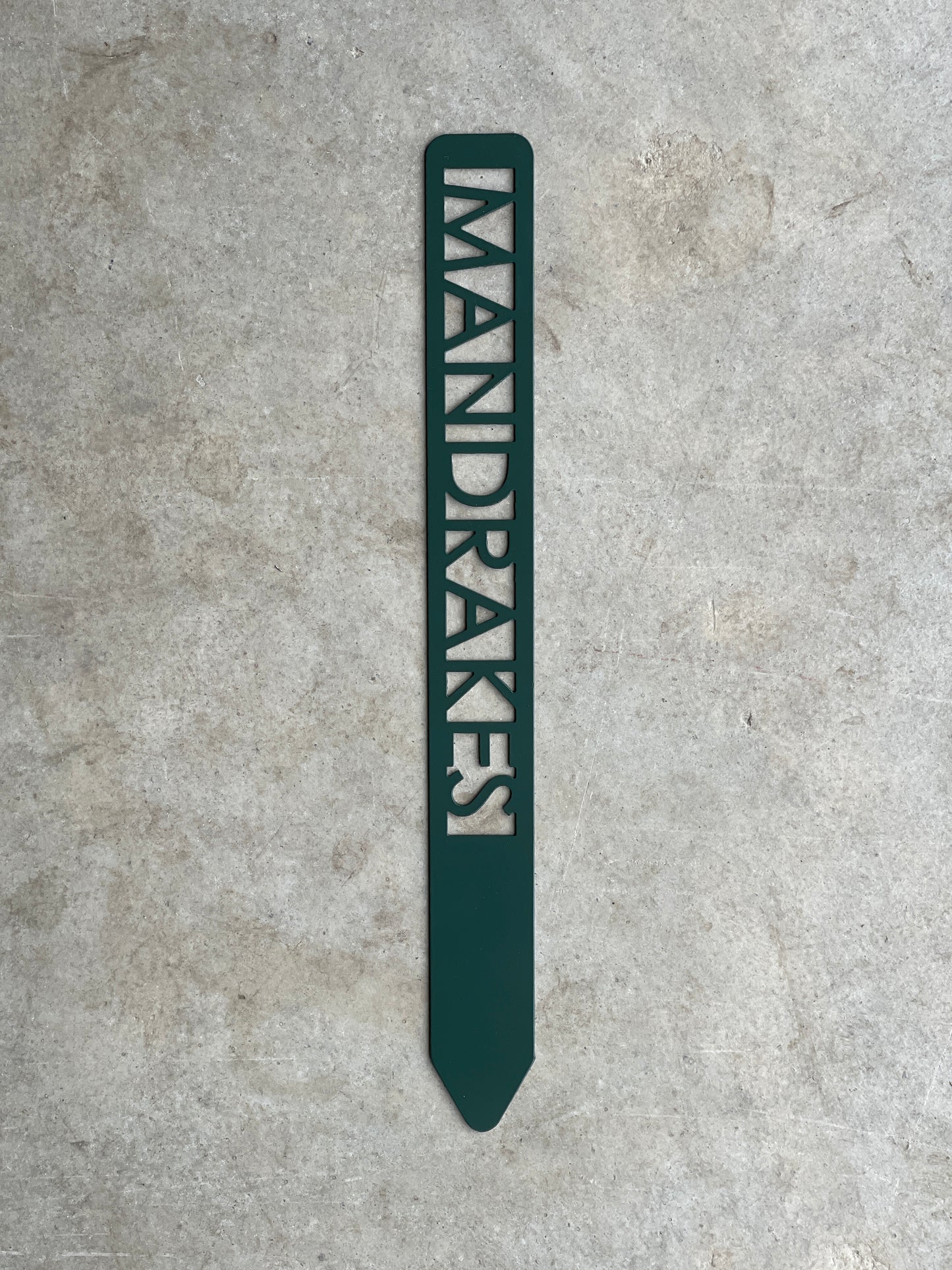 Mandrake Metal Plant Stake – 12" Tall, HP-Inspired Magical Garden Marker