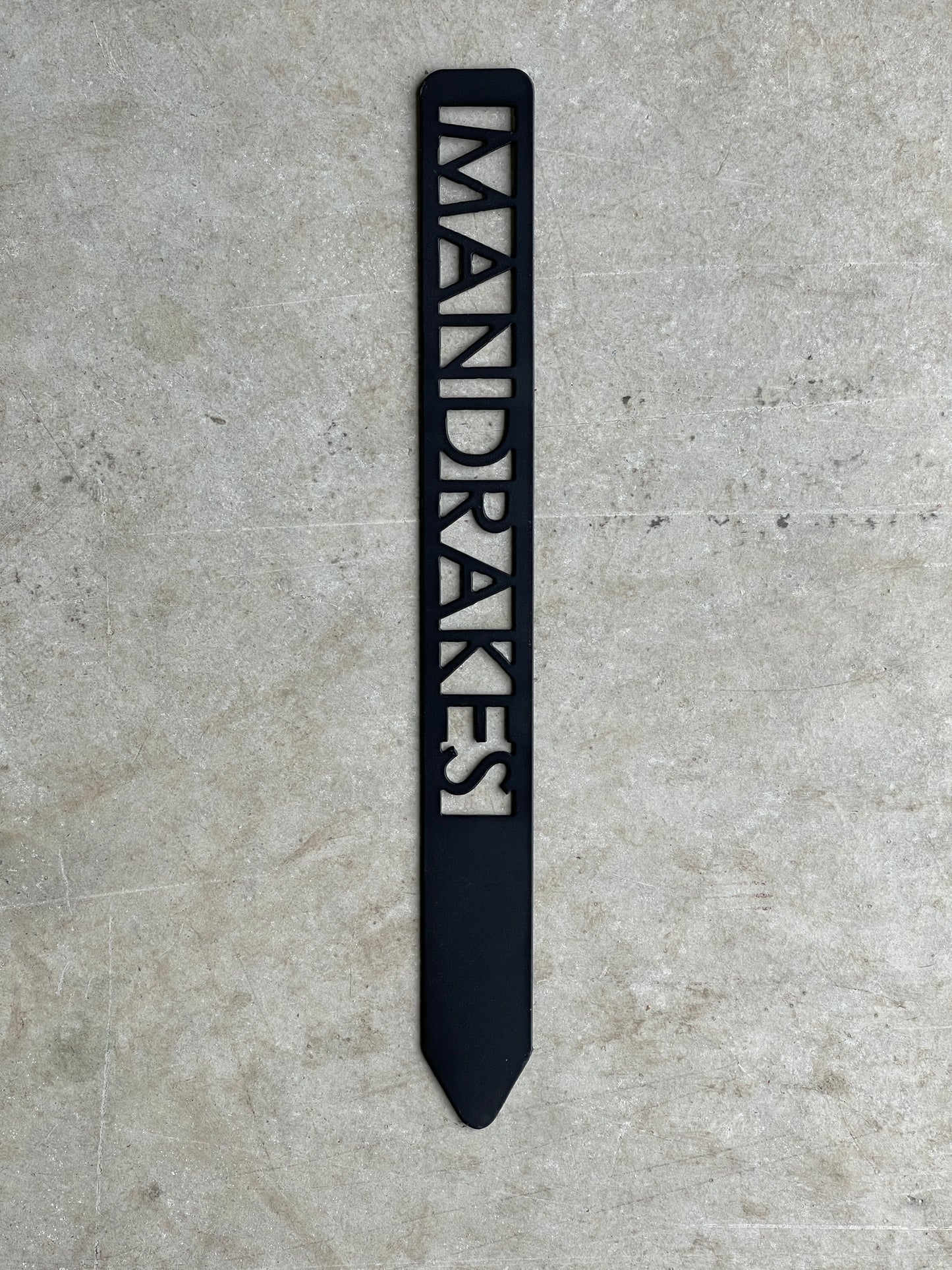 Mandrake Metal Plant Stake – 12" Tall, HP-Inspired Magical Garden Marker