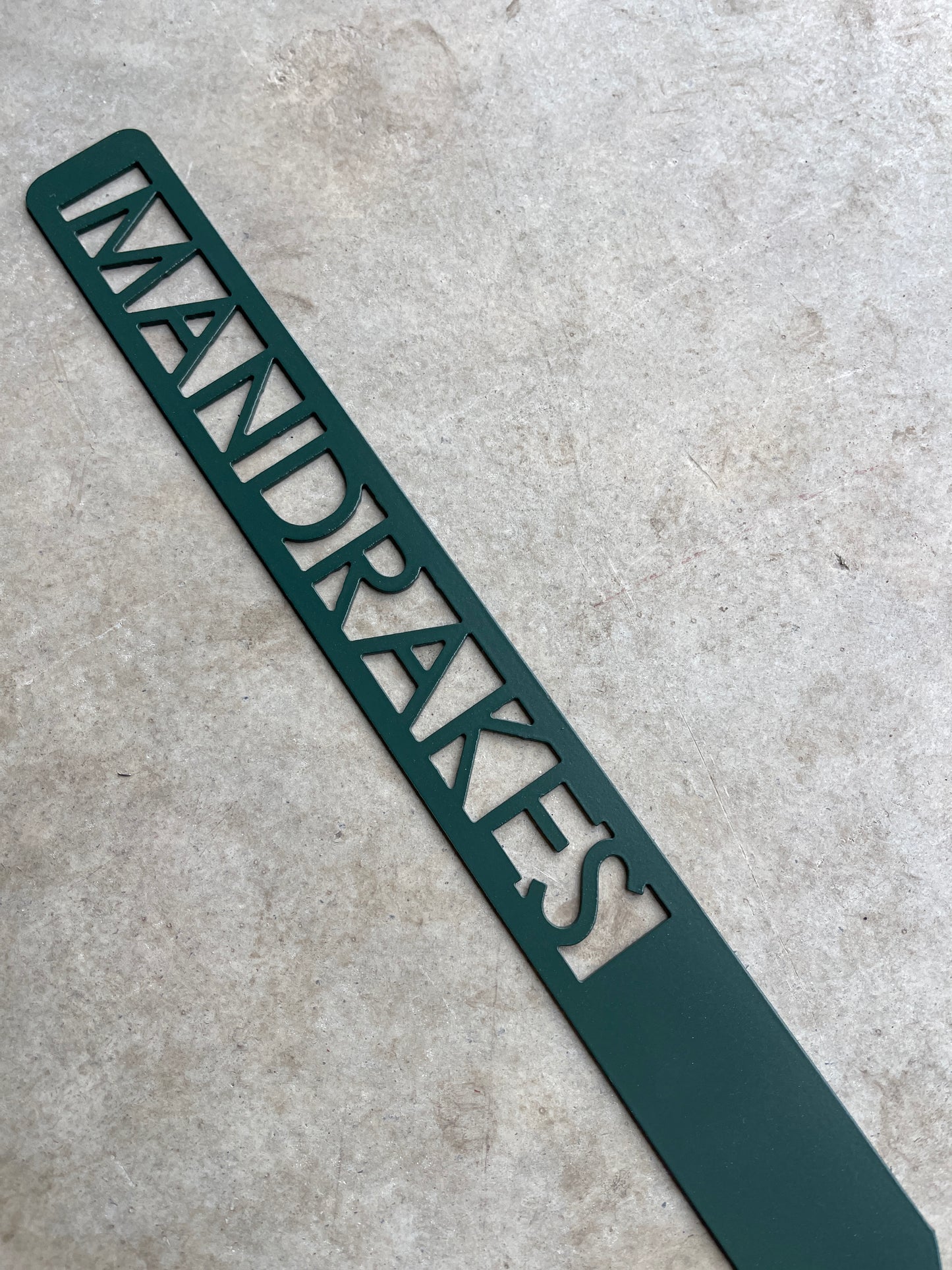 Mandrake Metal Plant Stake – 12" Tall, HP-Inspired Magical Garden Marker