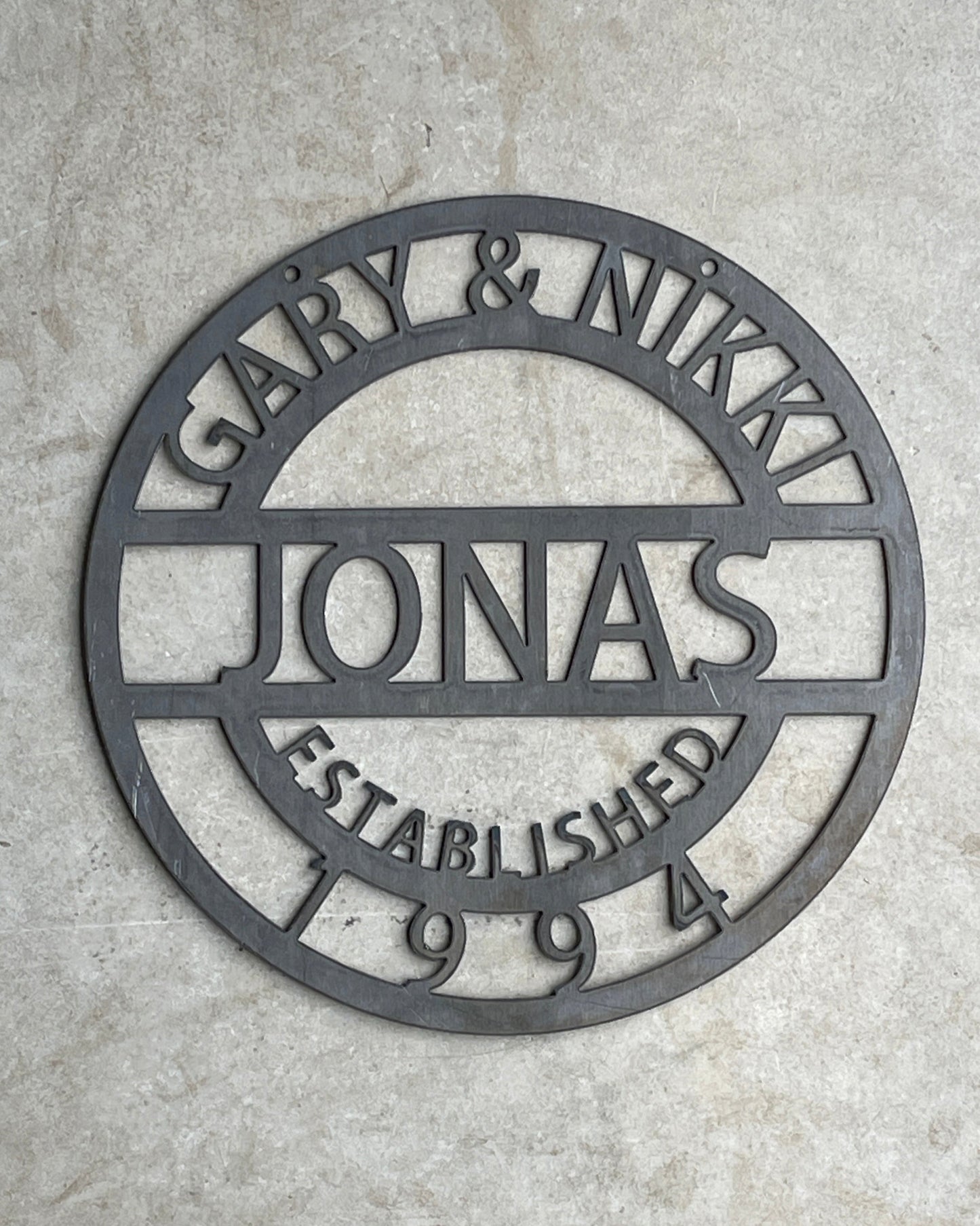 Custom Family Name Metal Sign