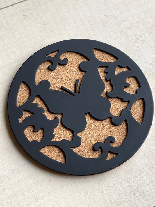 Metal Coasters Butterfly - set of 4