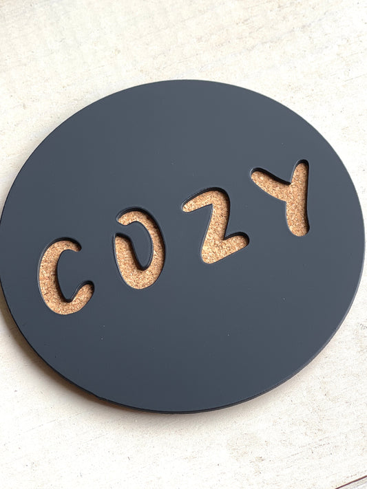 Metal Coasters Cozy - set of 4