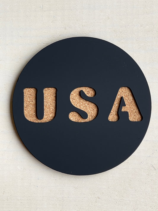 Metal Coasters USA - set of 4