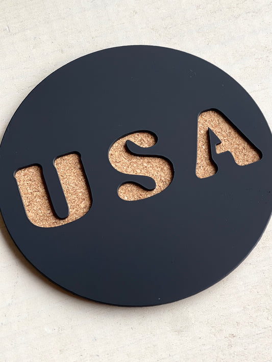 Metal Coasters USA - set of 4