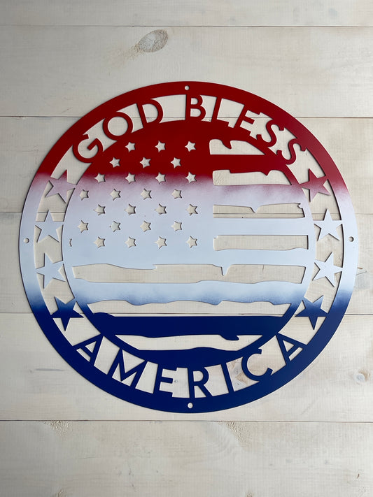 God Bless America Sign