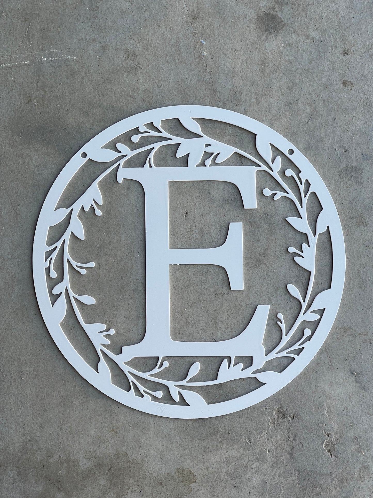 Personalized Monogram 36" Metal Sign  – Custom Family Initial Wall Decor