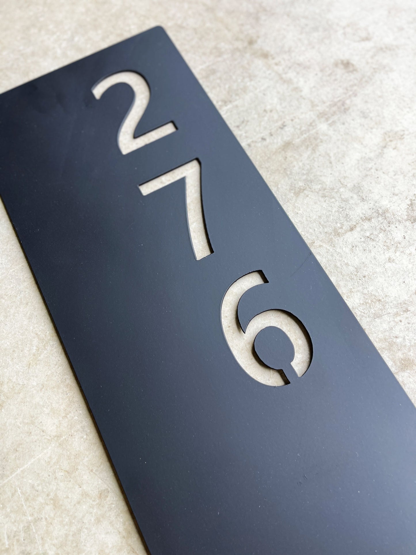 Custom House Number Metal Sign - Rectangular Lawn Sign