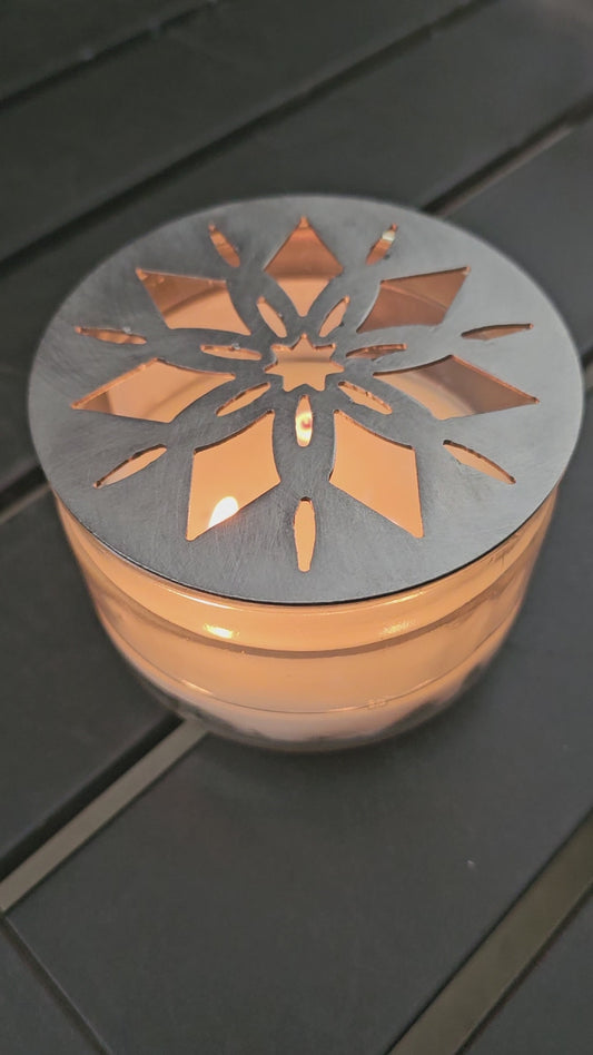 Floral Starburst Candle Topper