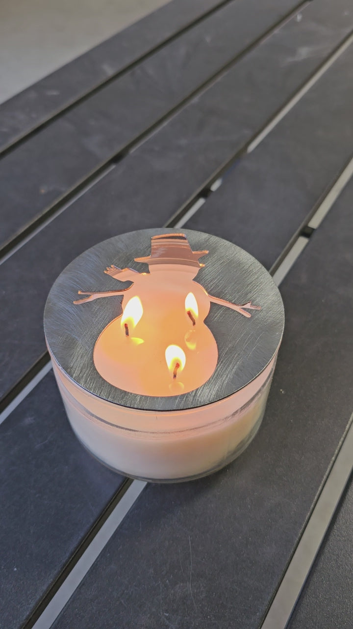 Holiday candle lid for Yankee and Walmart candles