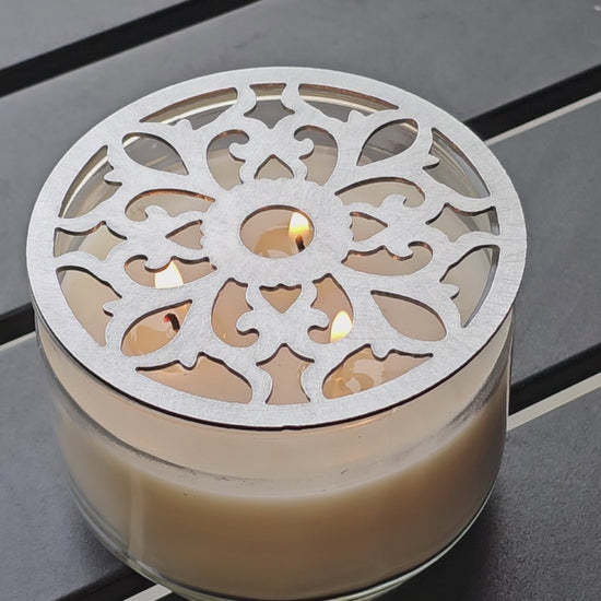 Vintage Flower Design Candle Accessory