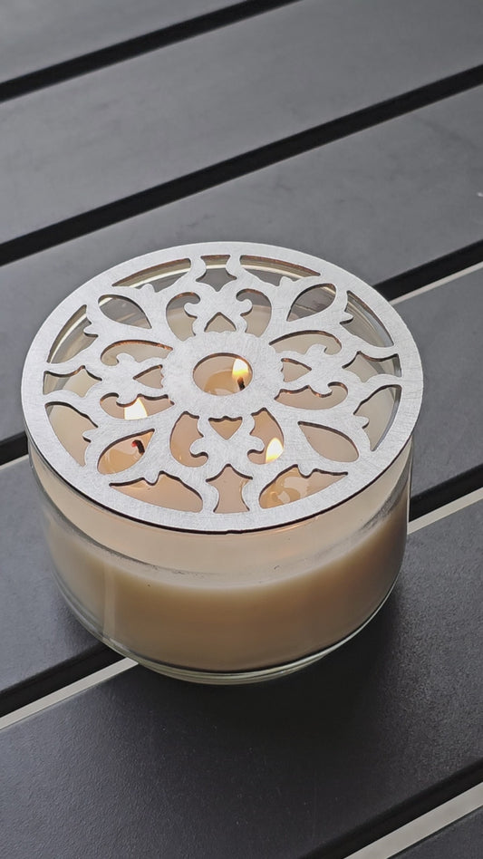 Vintage Flower Design Candle Accessory
