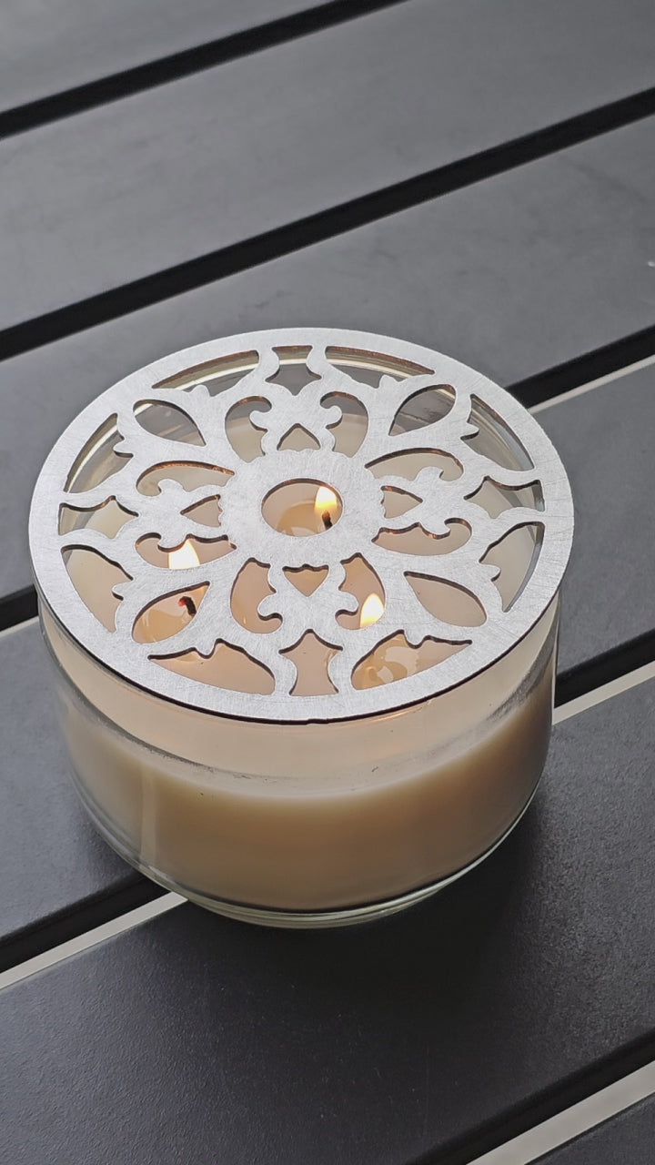 Vintage Flower Design Candle Accessory
