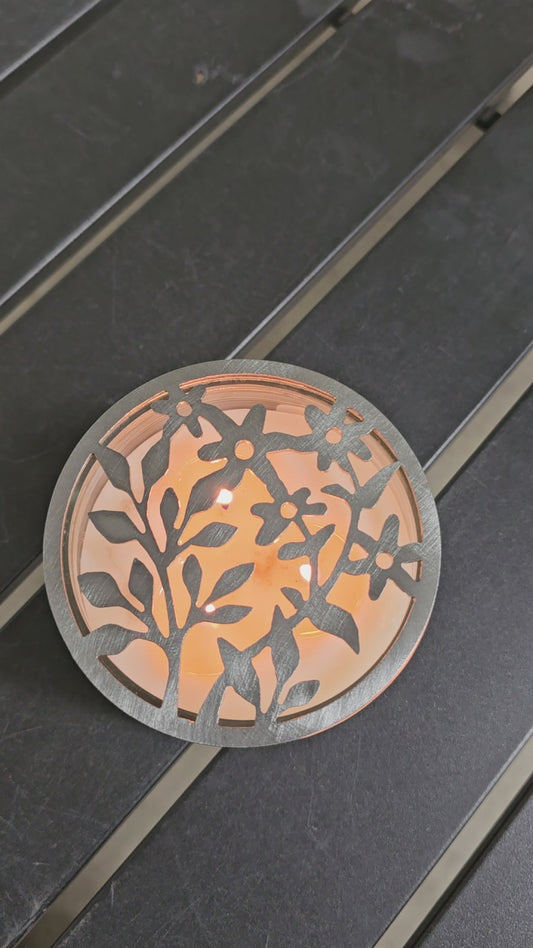 Wildflower Garden Candle Topper | Floral Metal Candle Accessory